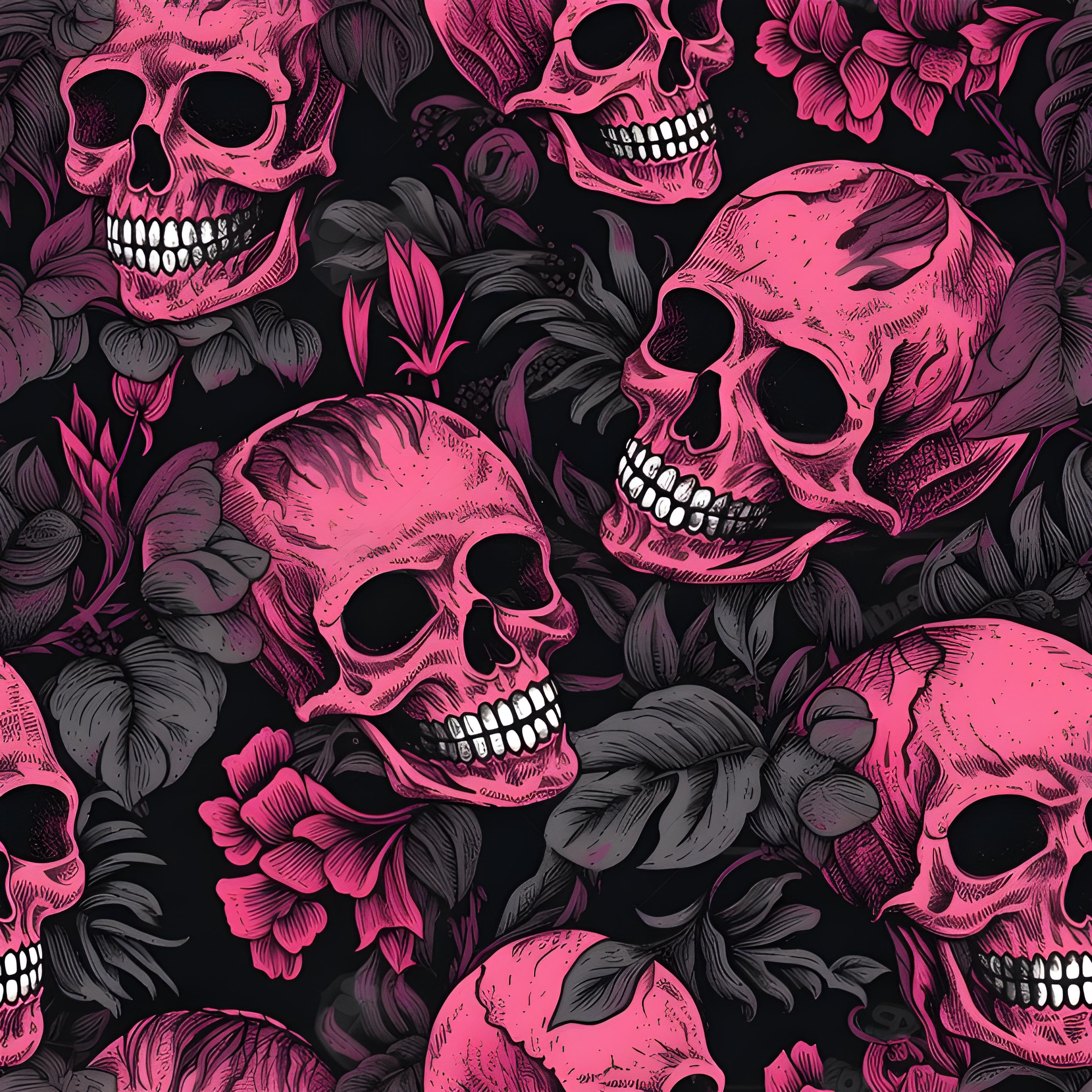 Pink Skull Pattern