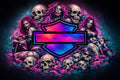 Female Zombie Pink and Purple