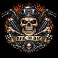 Ride Or Die Biker Design