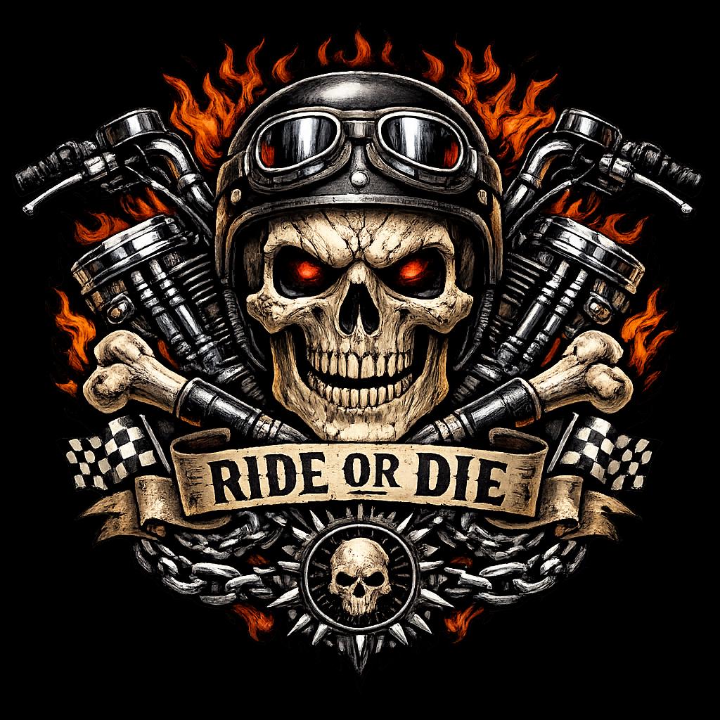 Ride Or Die Biker Design
