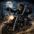 Dark Skull Riding at Night