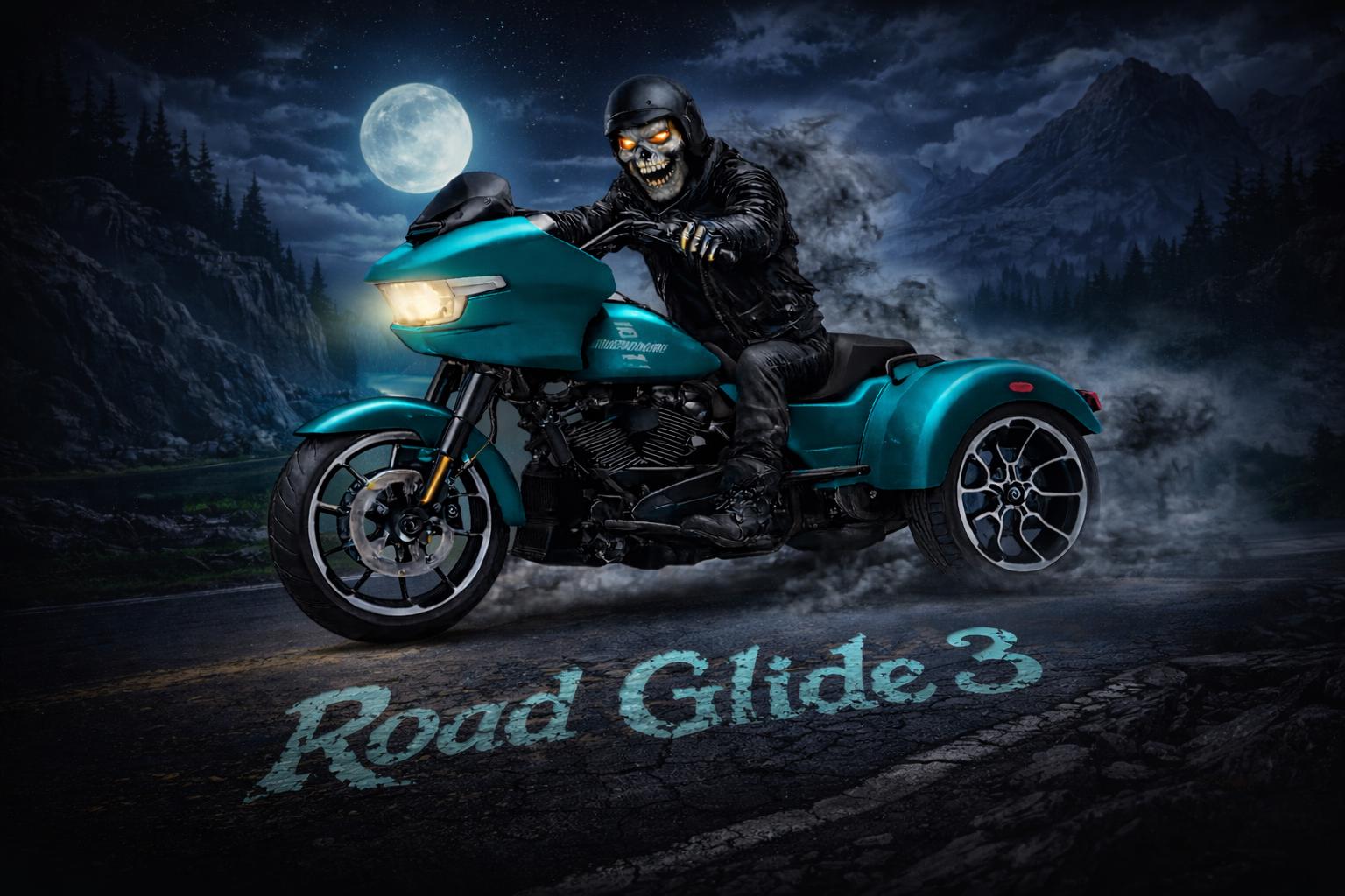Road Glide 3 Skull Night Rider