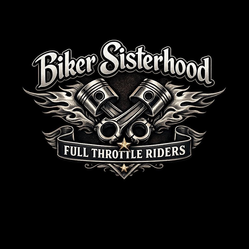Biker Sisterhood Logo Pistons