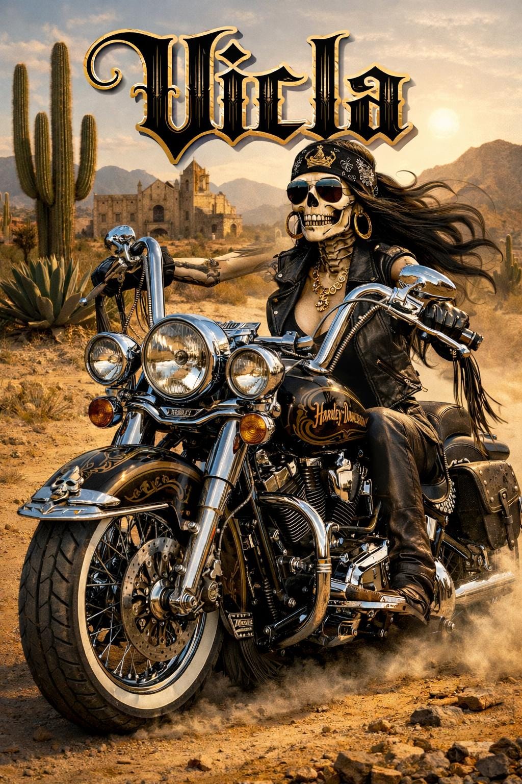 Vicla Skull Rider in Desert