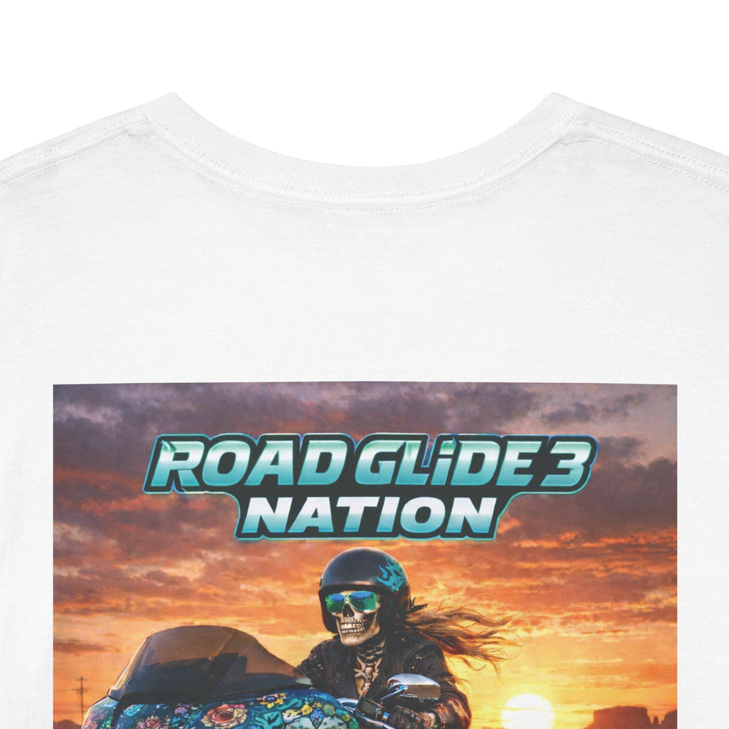 Road Glide 3 Nation Motorcycle Tee | Route 66 Sunset Biker Shirt