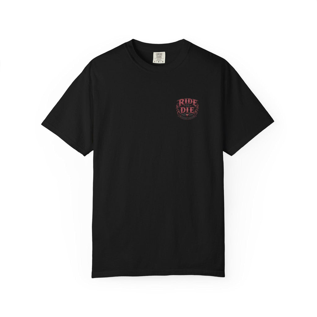 Ride or Die Motorcycle T-Shirt | Biker Sunset Back Print