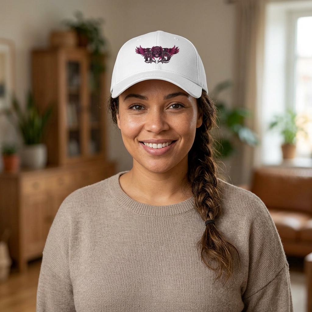 Winged Skull HD Logo Cap | Baseball Cap, Gothic Rock Emblem