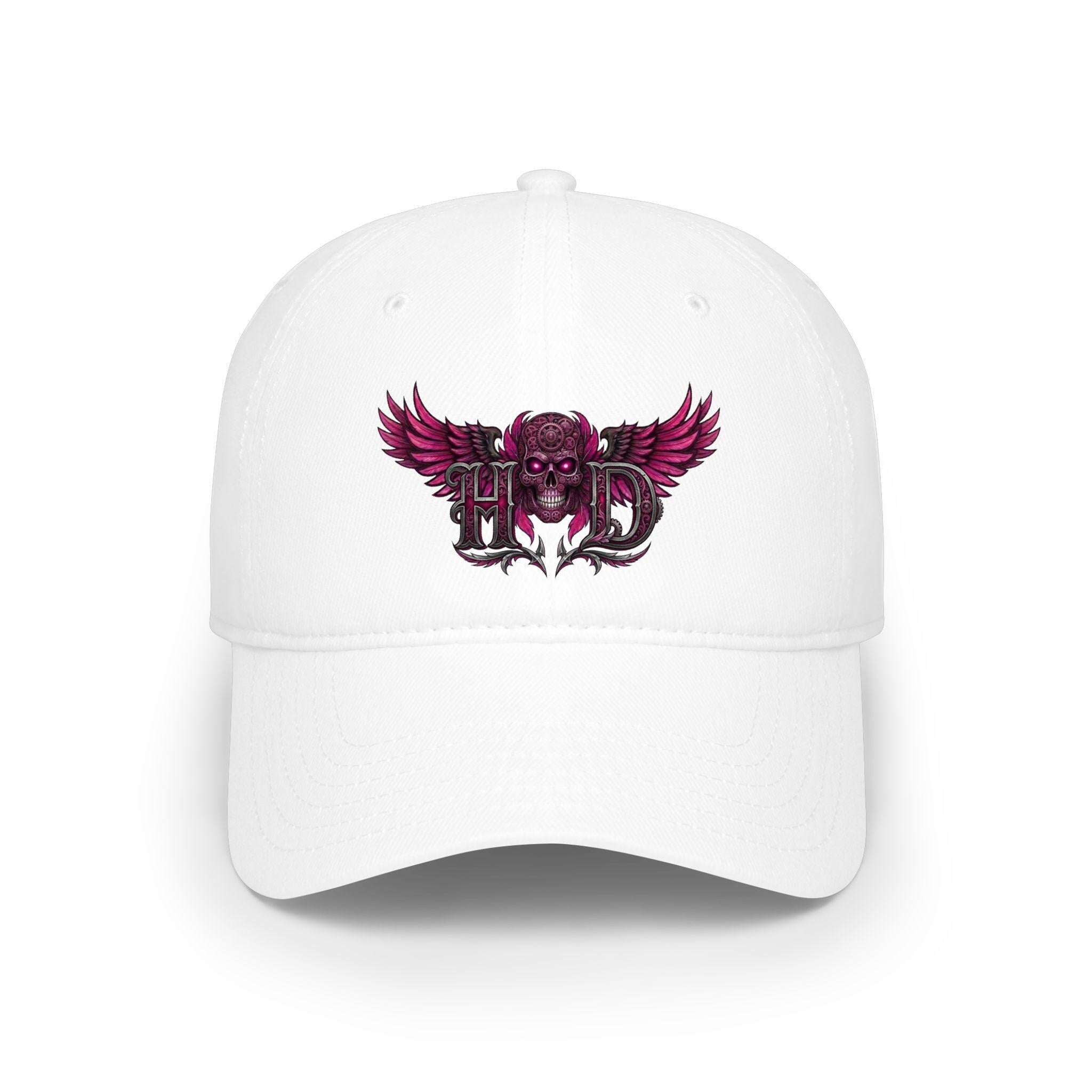 Winged Skull HD Logo Cap | Baseball Cap, Gothic Rock Emblem