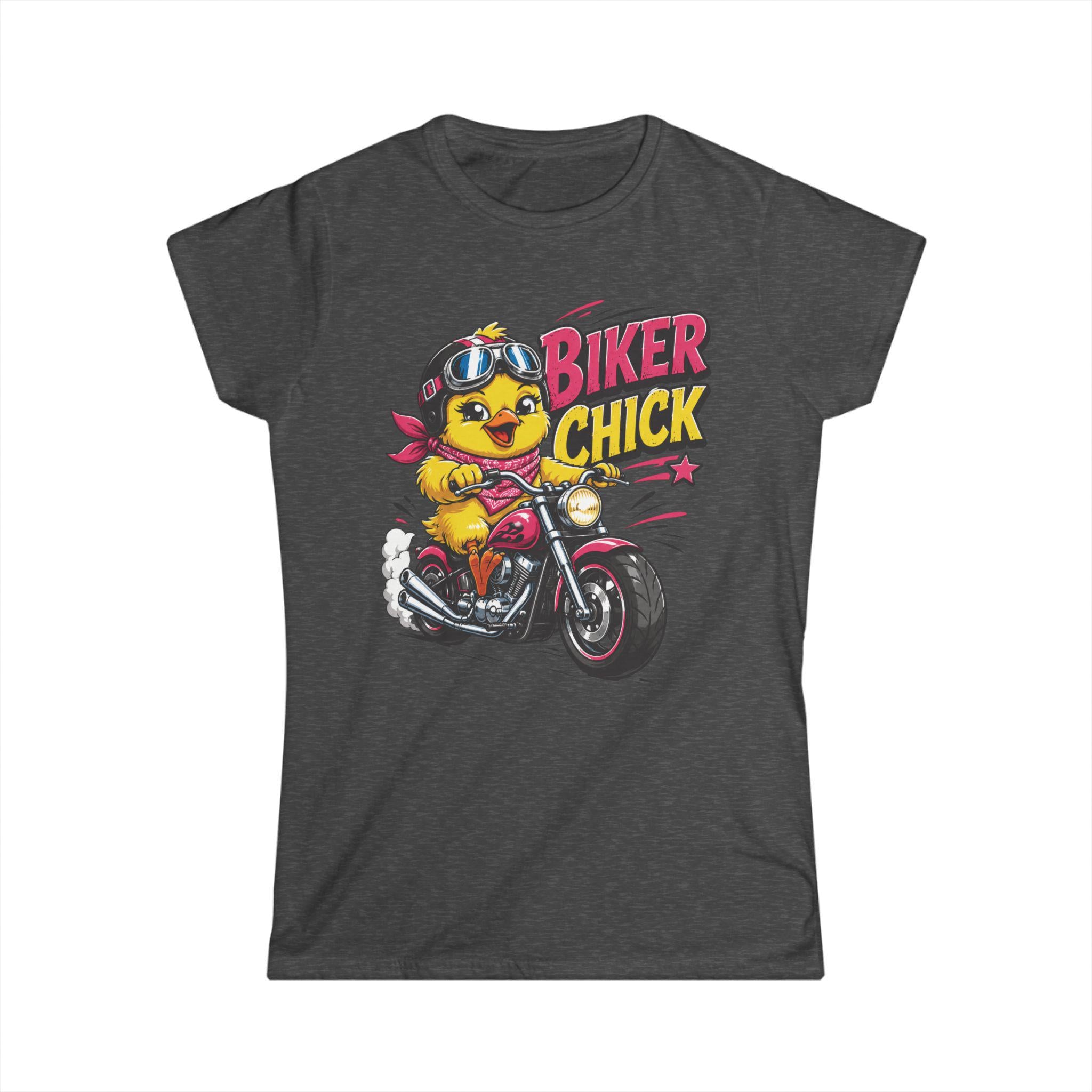 Biker Chick Chick on Motorcycle T-Shirt | Retro Ride Graphic Tee