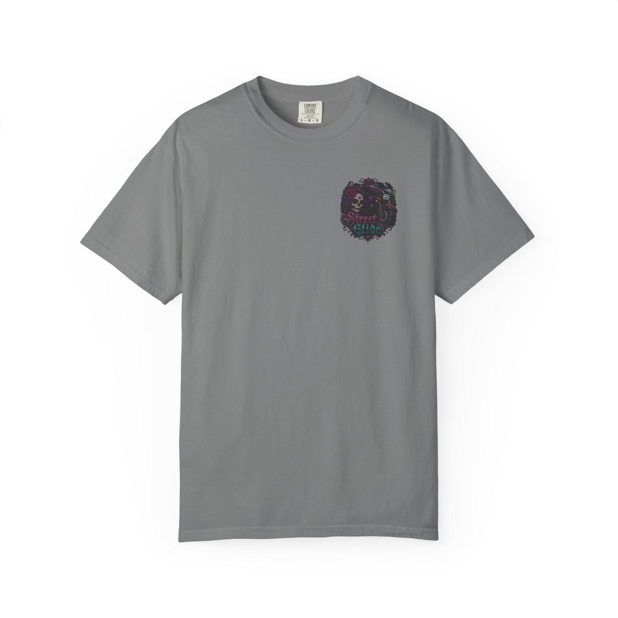 Skull Motorcycle T Shirt Biker Sugar Skull Graphic Tee