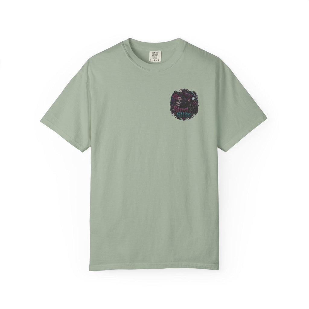 Skull Motorcycle T Shirt Biker Sugar Skull Graphic Tee