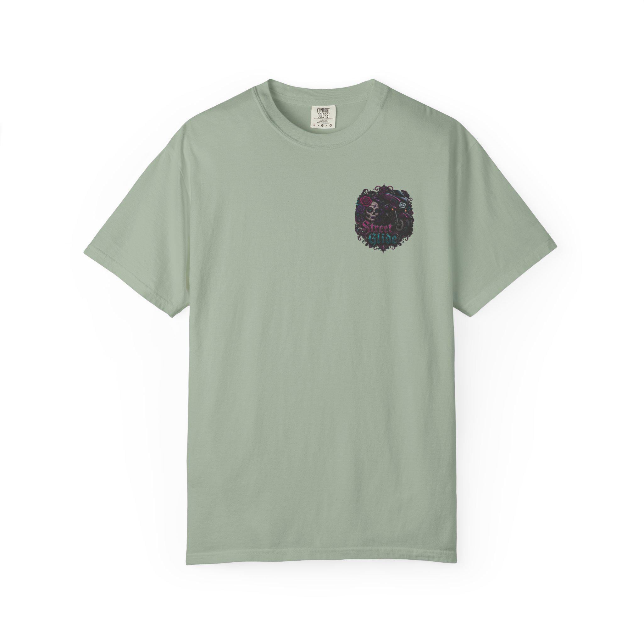 Skull Motorcycle T Shirt Biker Sugar Skull Graphic Tee