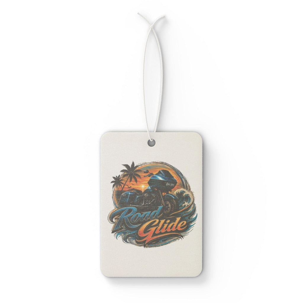 Motorcycle Car Air Freshener Retro Sunset Motorcycle Design