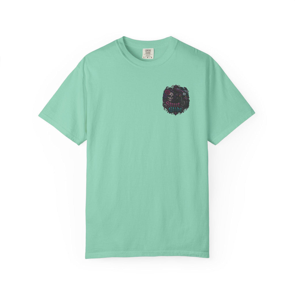Skull Motorcycle T Shirt Biker Sugar Skull Graphic Tee