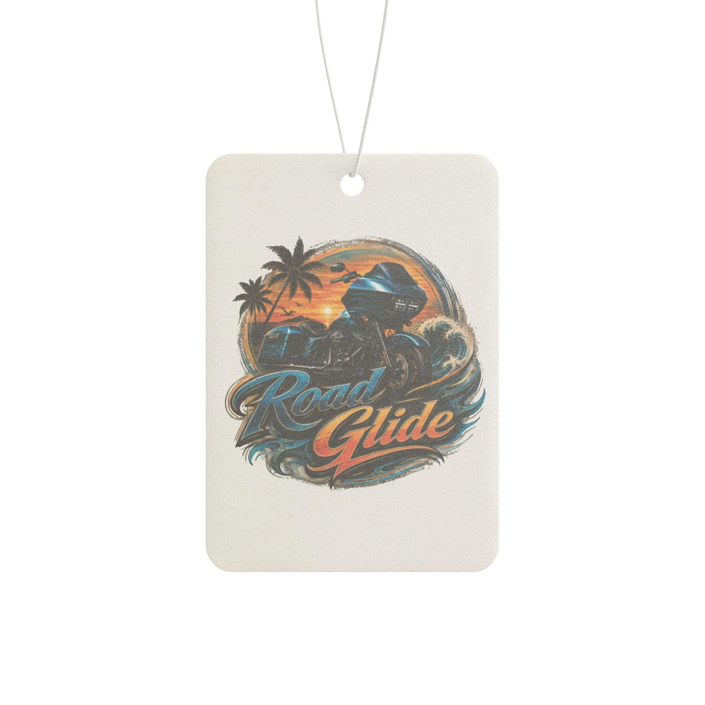 Motorcycle Car Air Freshener Retro Sunset Motorcycle Design