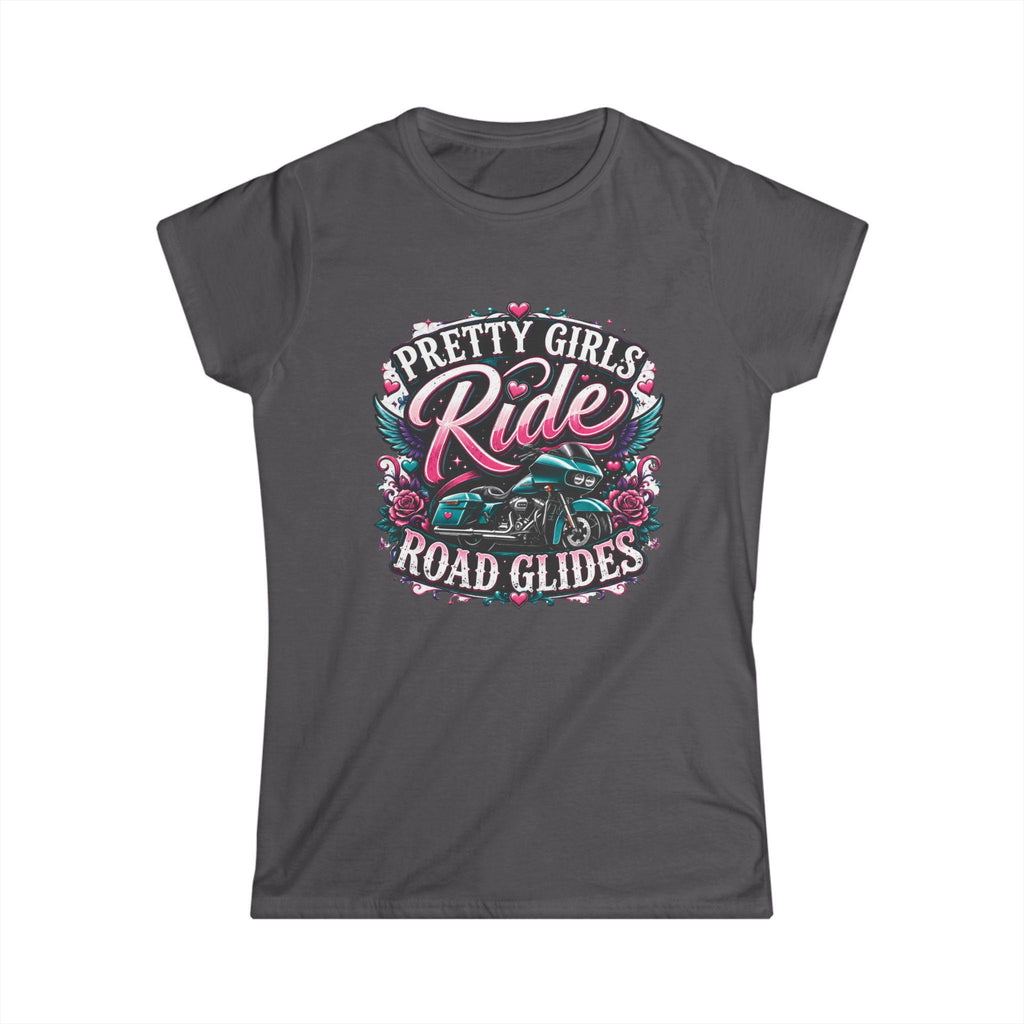 Pretty Girls Ride Road Glides Tee Women's Motorcycle T Shirt