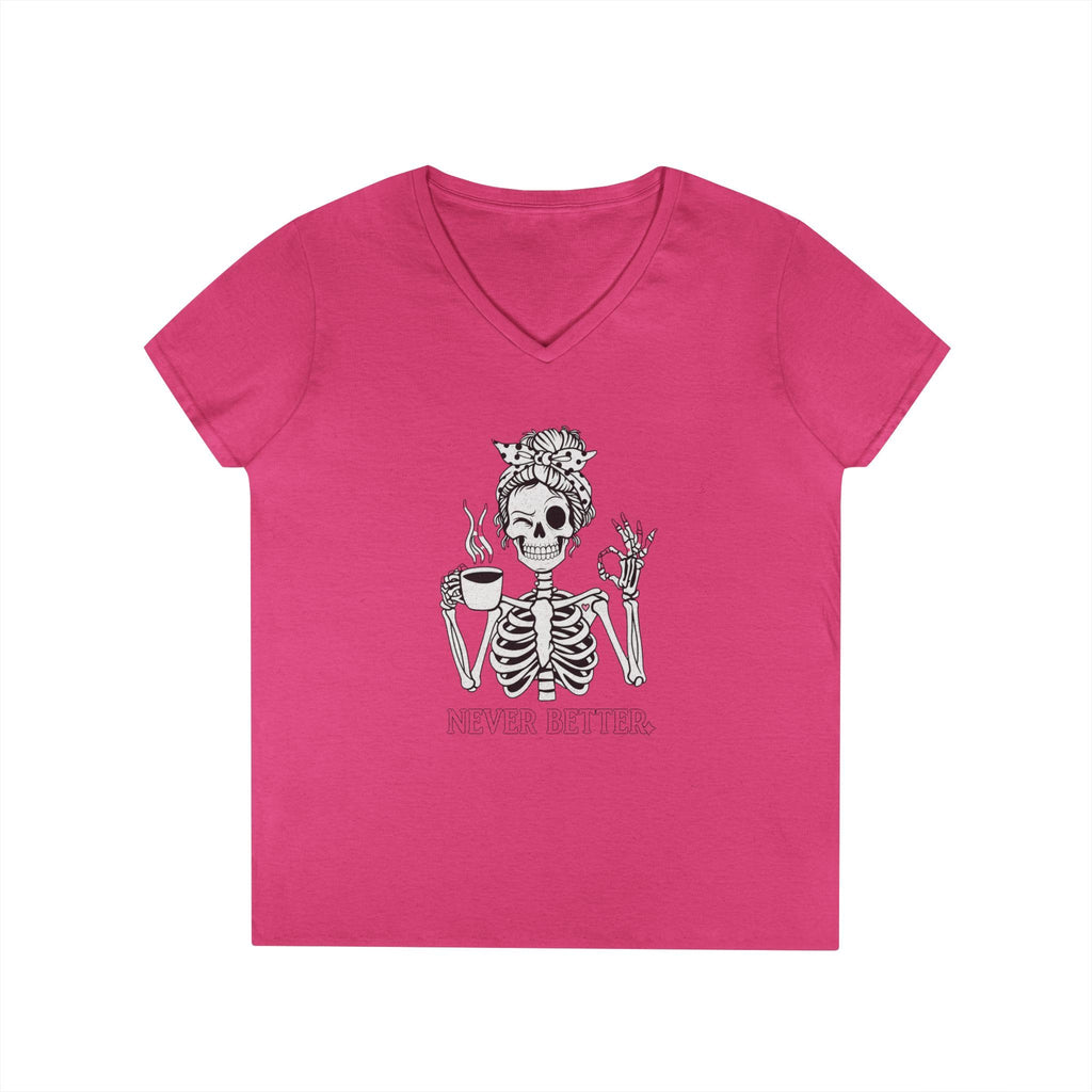 Never Better Skeleton Coffee Graphic Tee