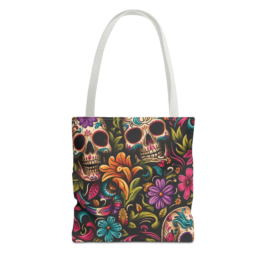 Sugar Skull Floral Tote Bag Day of the Dead Decorative Canvas Tote