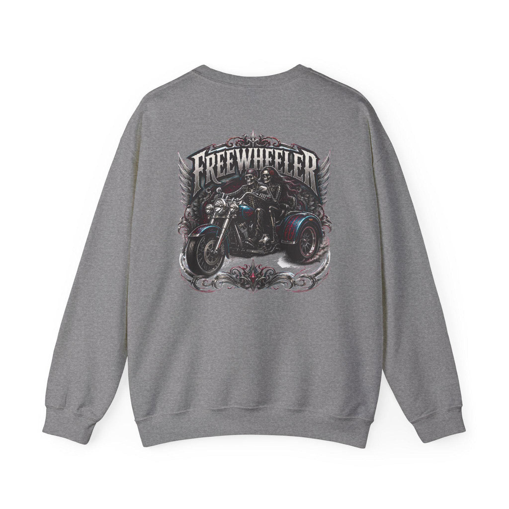 Freewheeler Crewneck Sweatshirt Vintage Biker Motorcycle Graphic
