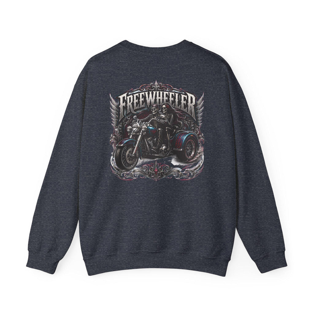 Freewheeler Crewneck Sweatshirt Vintage Biker Motorcycle Graphic
