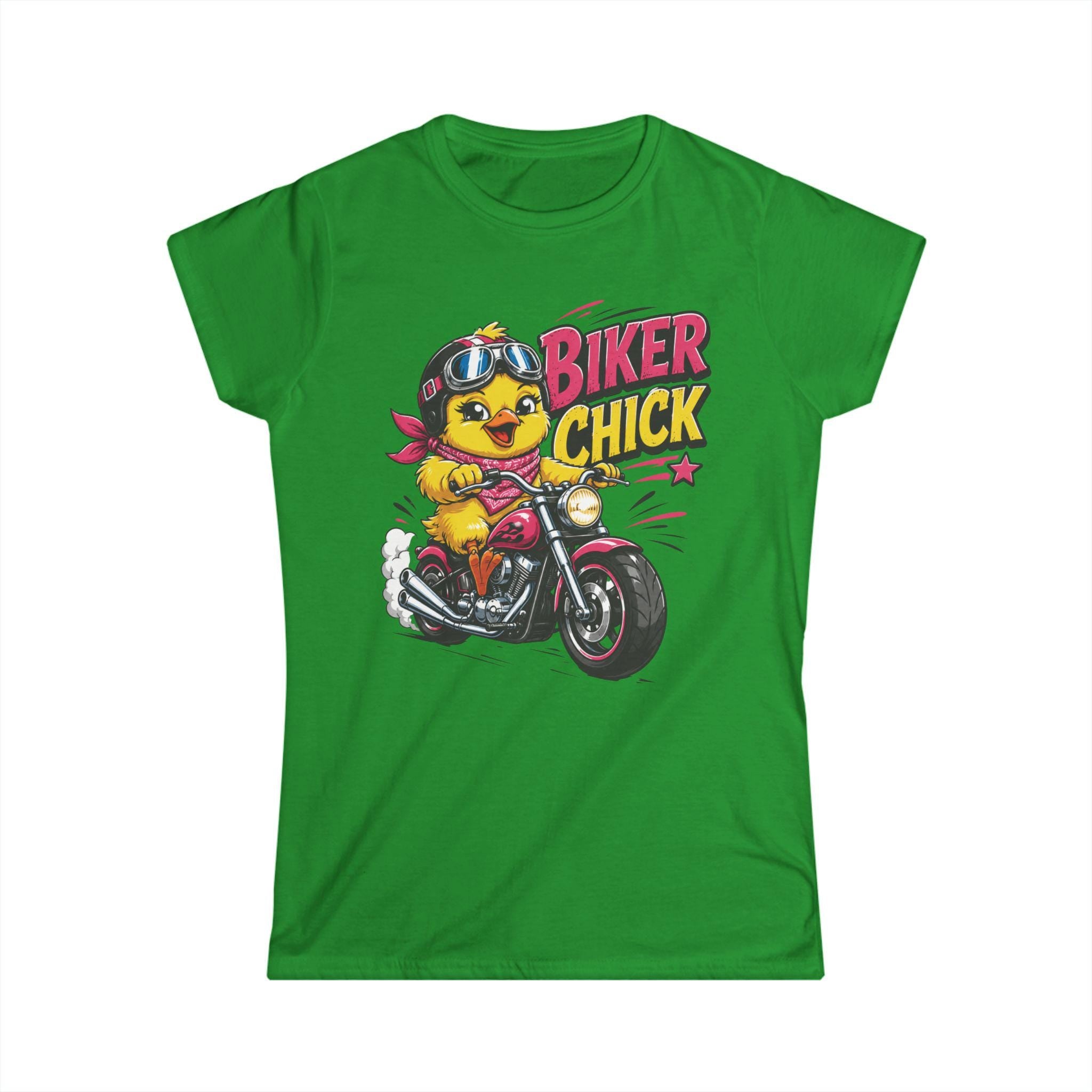 Biker Chick Chick on Motorcycle T-Shirt | Retro Ride Graphic Tee