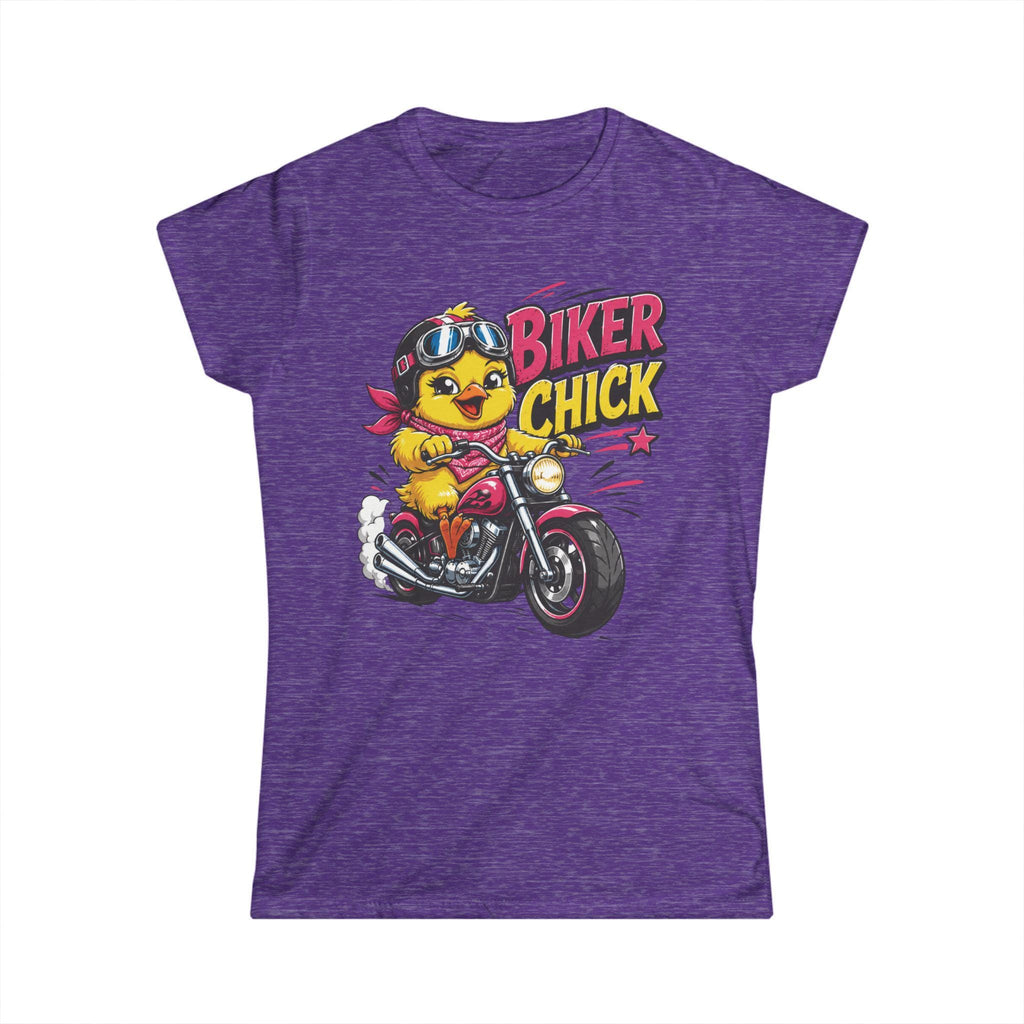 Biker Chick Chick on Motorcycle T-Shirt | Retro Ride Graphic Tee