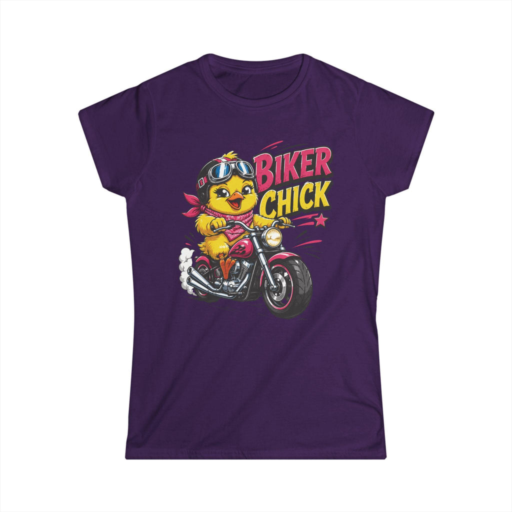 Biker Chick Chick on Motorcycle T-Shirt | Retro Ride Graphic Tee
