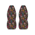 Colorful Sugar Skull Car Seat Covers