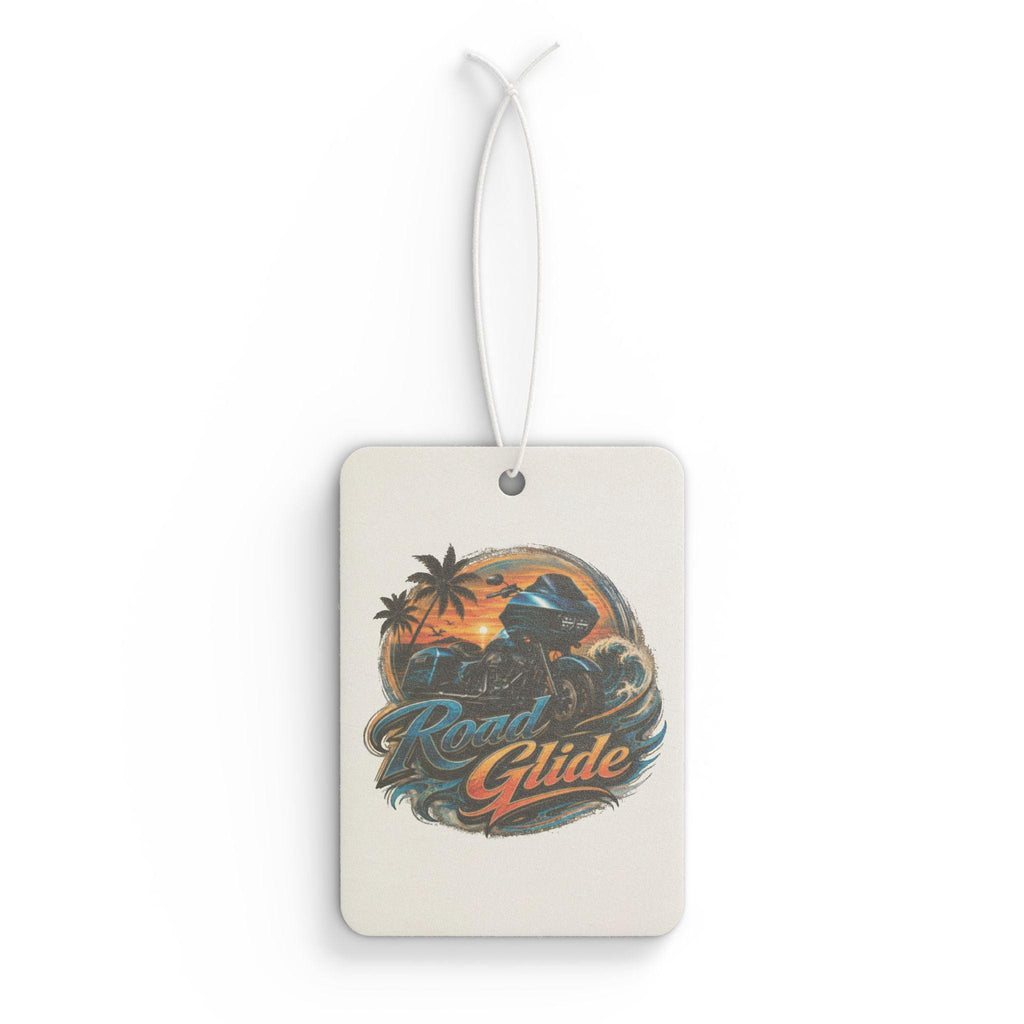 Motorcycle Car Air Freshener Retro Sunset Motorcycle Design