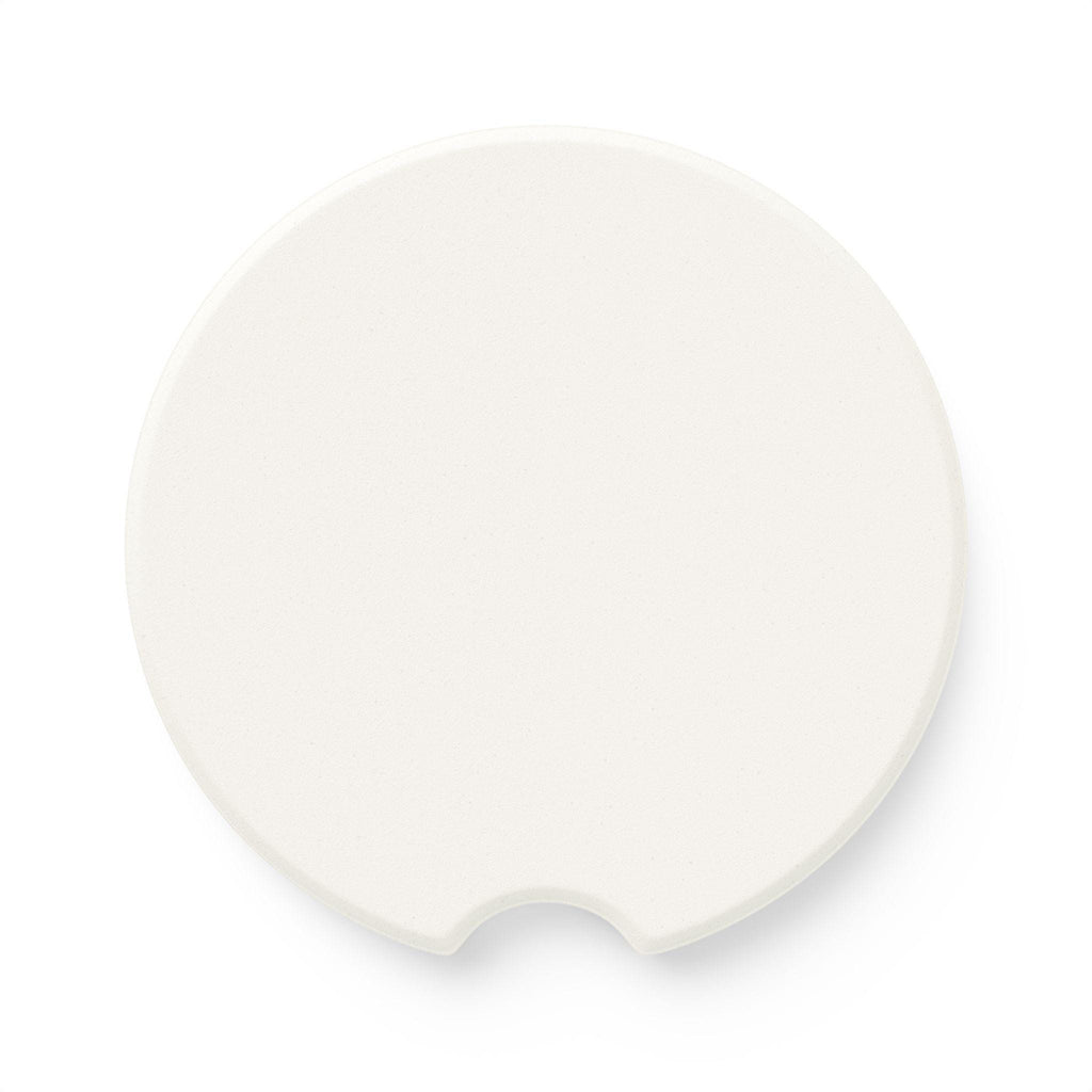Soapstone Car Coaster — Gothic Sugar Skull Design Car Coaster