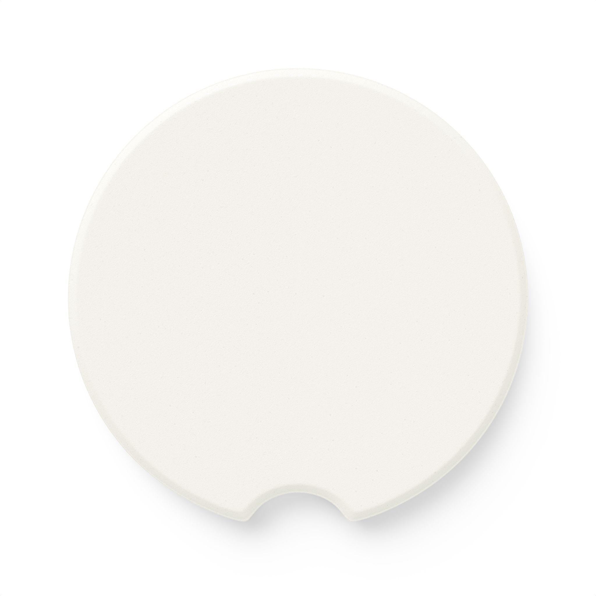 Soapstone Car Coaster — Gothic Sugar Skull Design Car Coaster