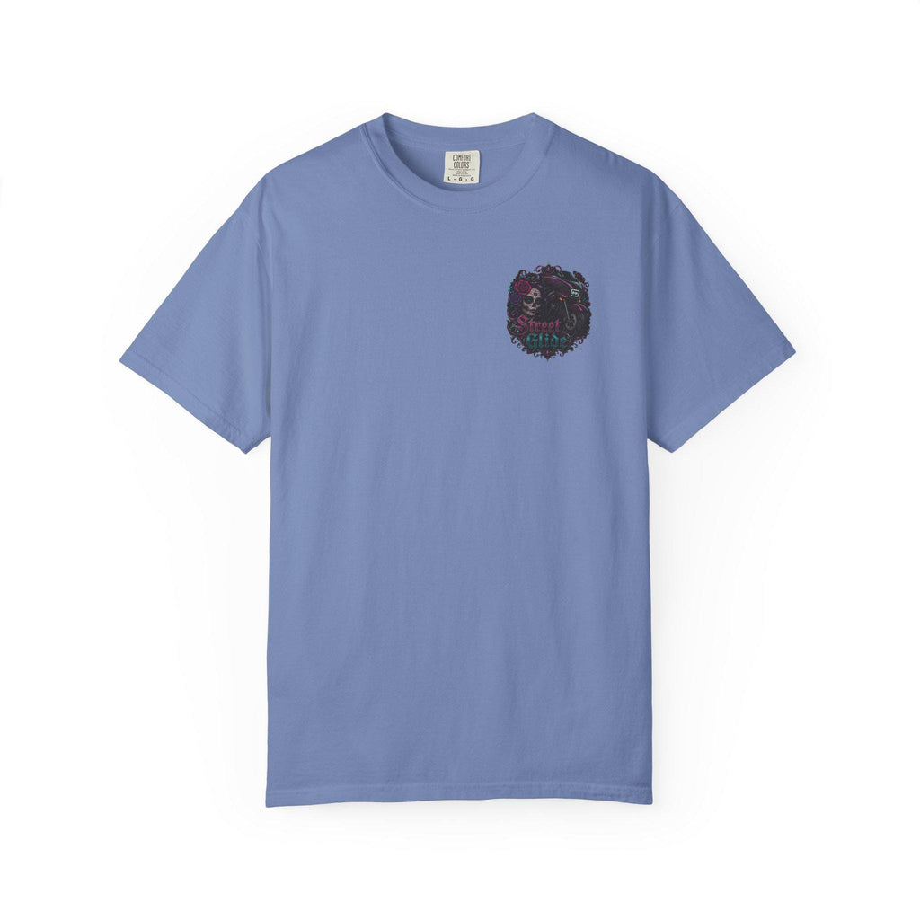 Skull Motorcycle T Shirt Biker Sugar Skull Graphic Tee