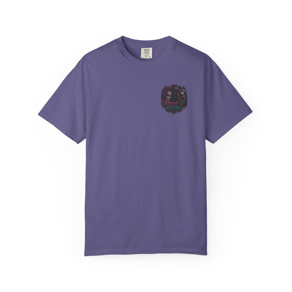 Skull Motorcycle T Shirt Biker Sugar Skull Graphic Tee