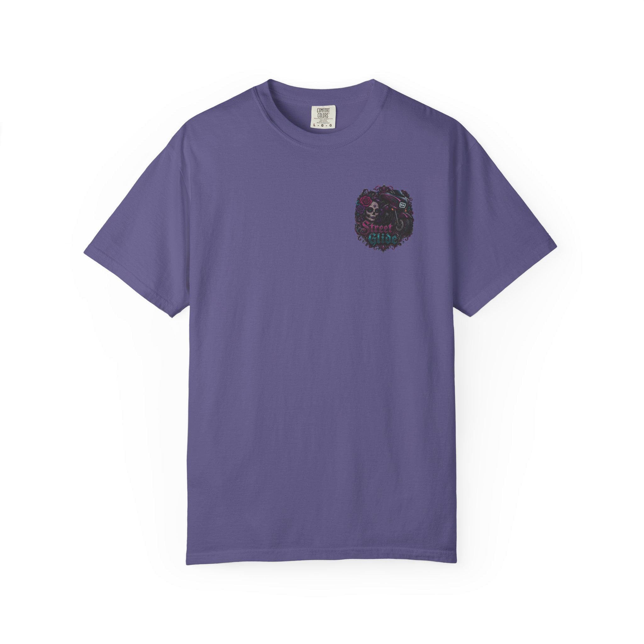 Skull Motorcycle T Shirt Biker Sugar Skull Graphic Tee