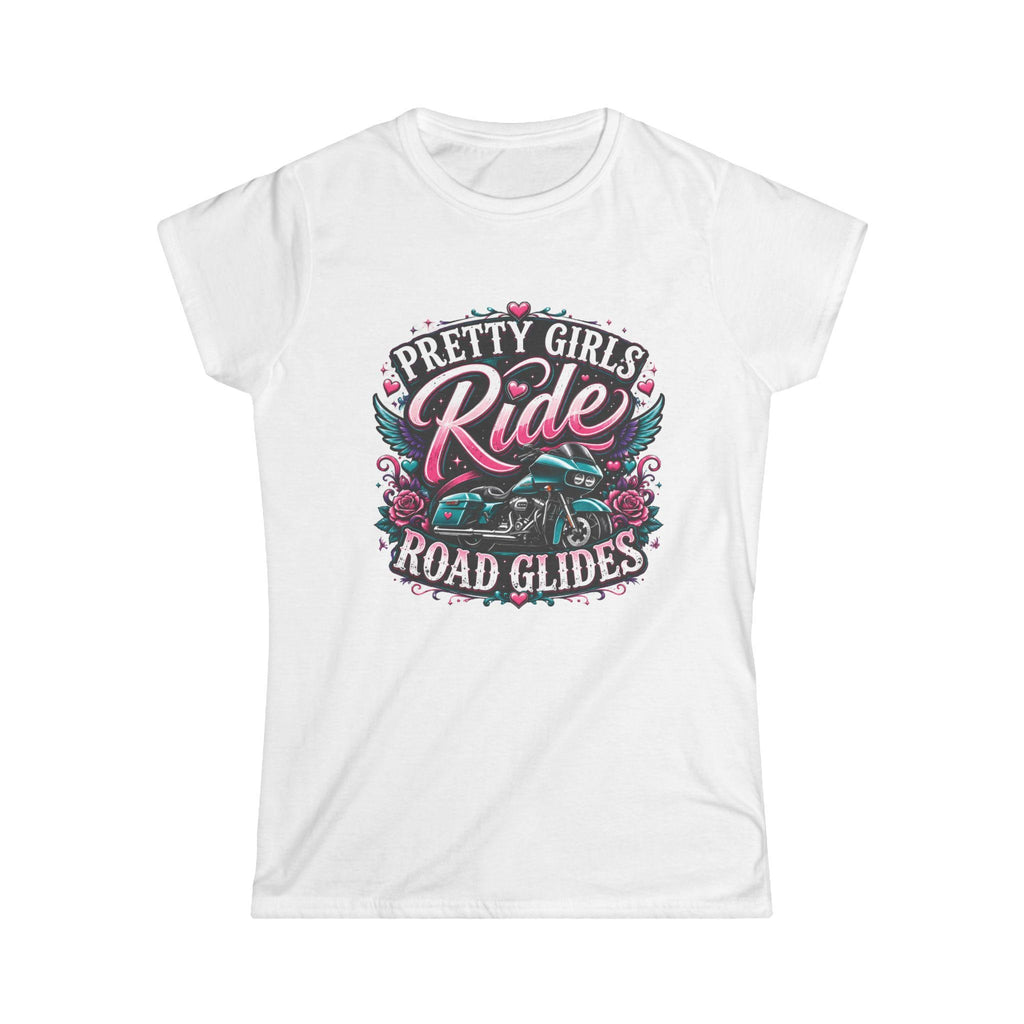 Pretty Girls Ride Road Glides Tee Women's Motorcycle T Shirt