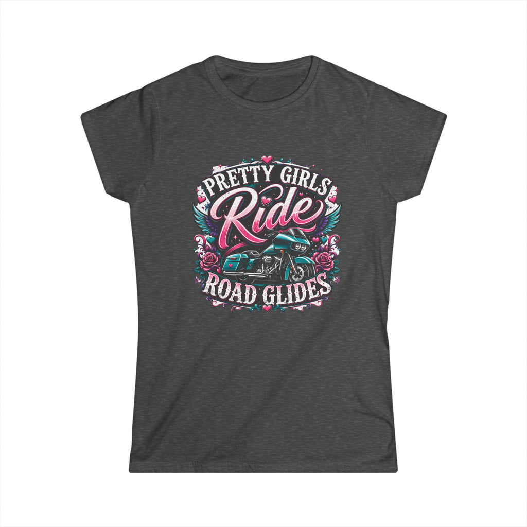 Pretty Girls Ride Road Glides Tee Women's Motorcycle T Shirt