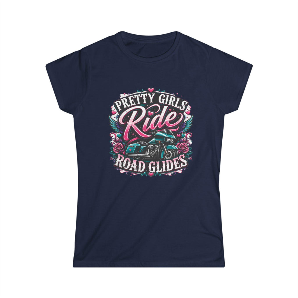 Pretty Girls Ride Road Glides Tee Women's Motorcycle T Shirt
