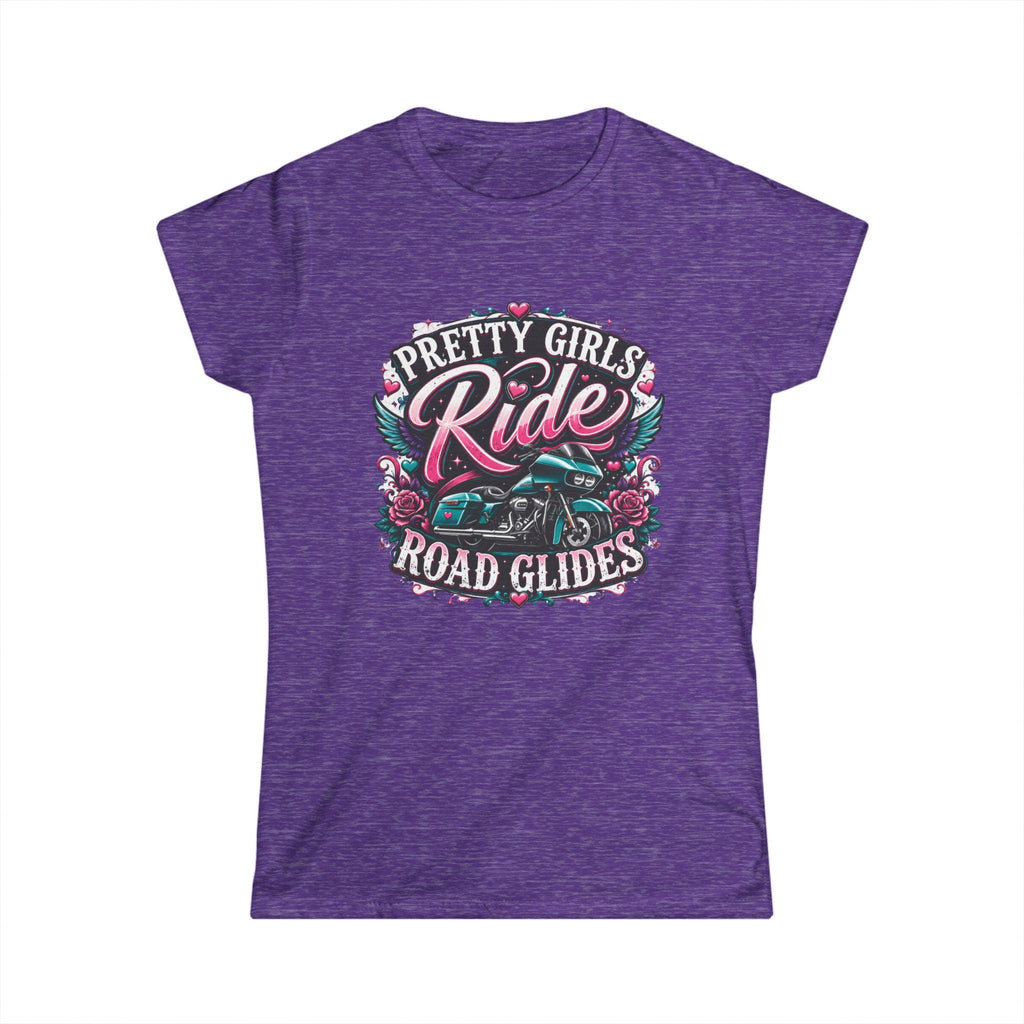 Pretty Girls Ride Road Glides Tee Women's Motorcycle T Shirt