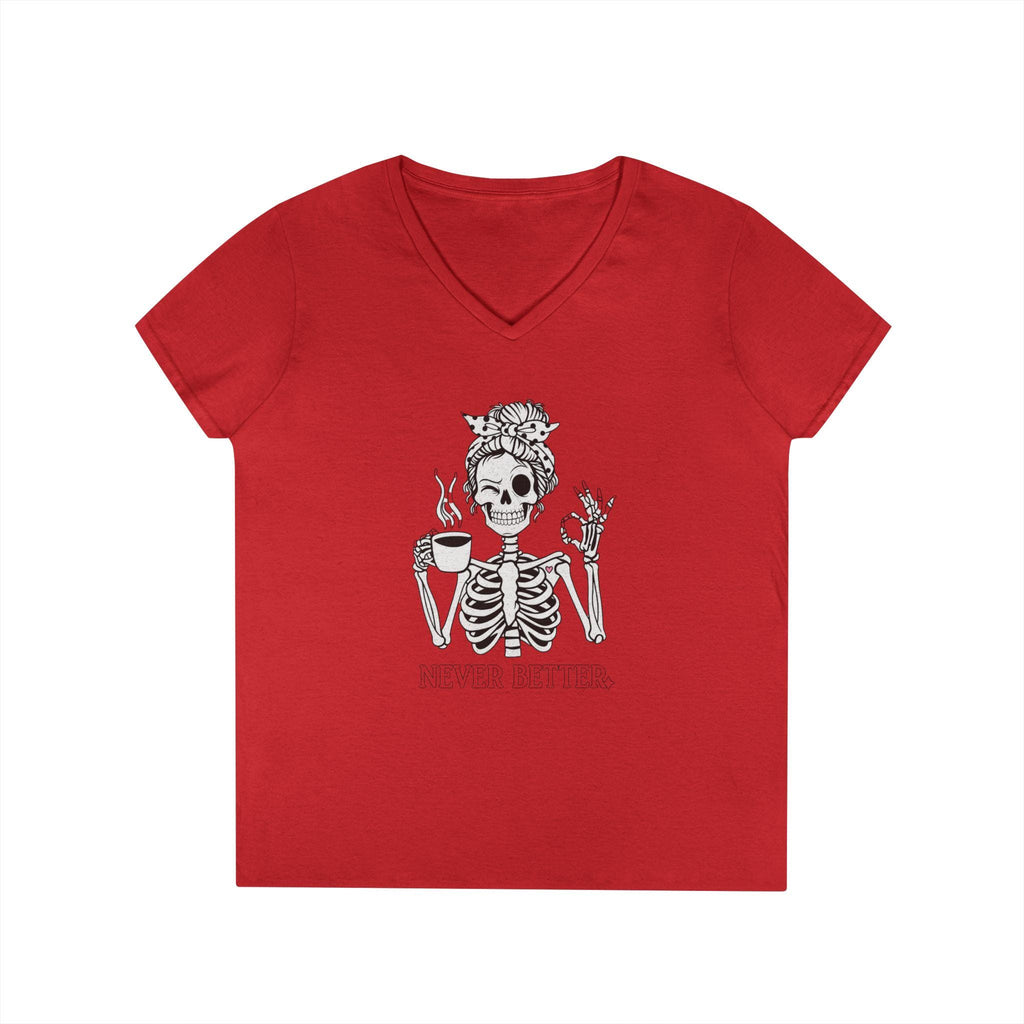 Never Better Skeleton Coffee Graphic Tee