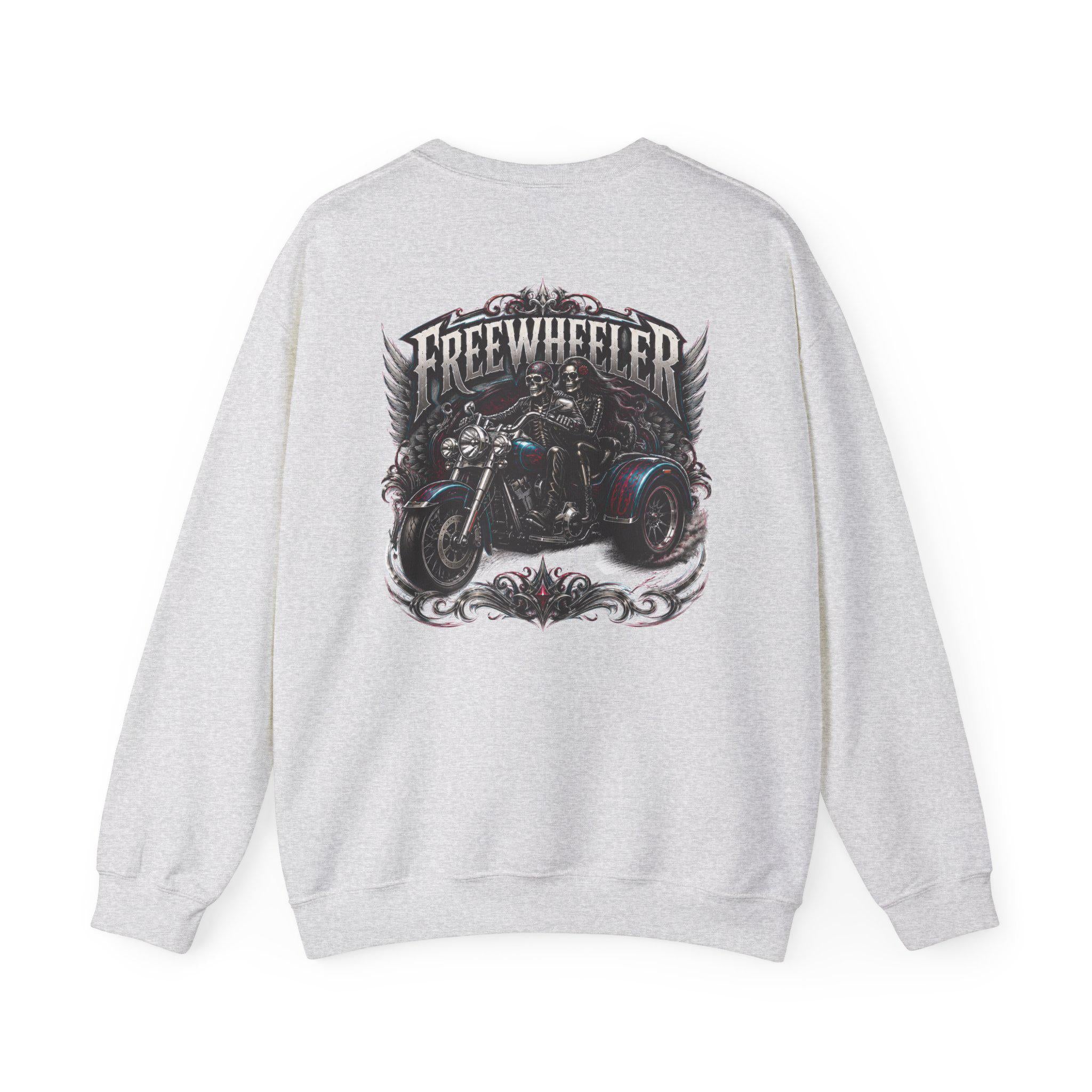 Freewheeler Crewneck Sweatshirt Vintage Biker Motorcycle Graphic
