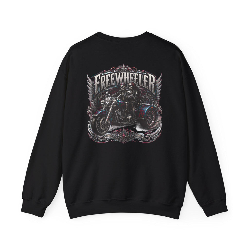 Freewheeler Crewneck Sweatshirt Vintage Biker Motorcycle Graphic