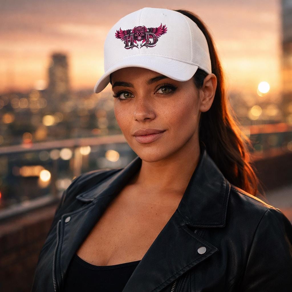 Winged Skull HD Logo Cap